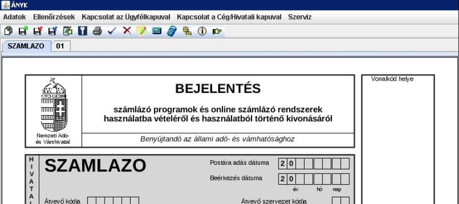 A számlázó programok bejelentési kötelezettségéről